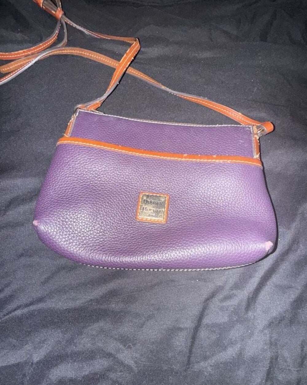 Dooney & Bourke Pebble Grain Leather Crossbody - Deep Violet